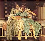 Lord Frederick Leighton Canvas Paintings - Leighton Music Lesson