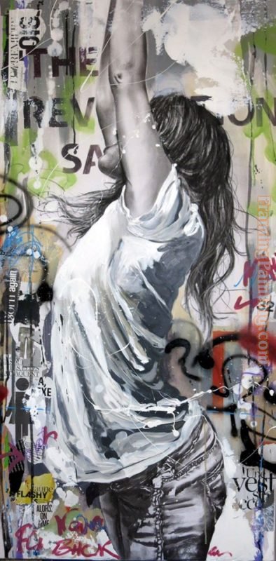 2011 Cool Girl Dancing 2 painting
