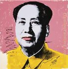 Andy Warhol Canvas Paintings - Mao Yellow Shirt